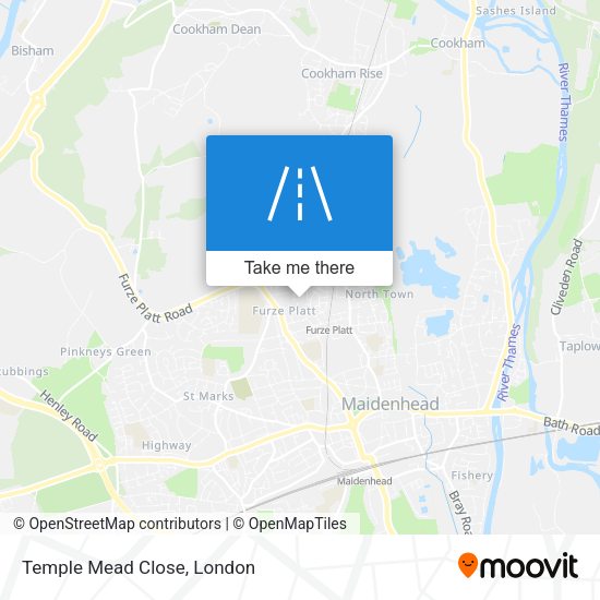 Temple Mead Close map