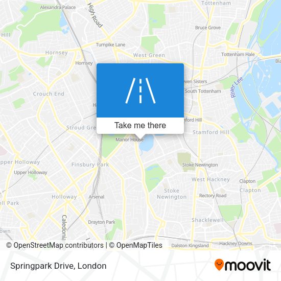 Springpark Drive map