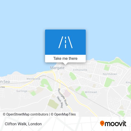 Clifton Walk map