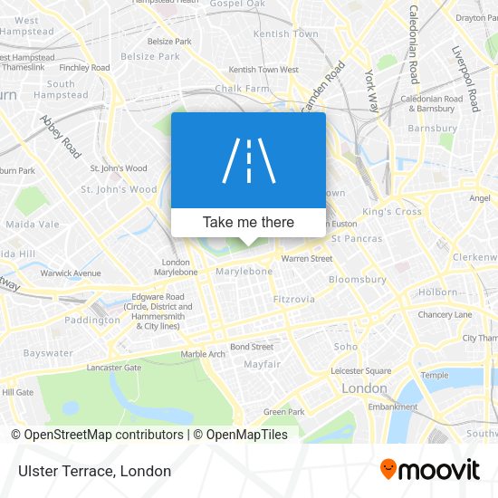 Ulster Terrace map