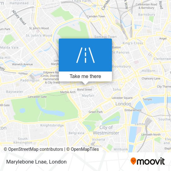 Marylebone Lnae map