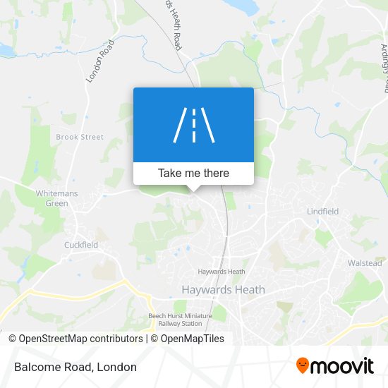Balcome Road map