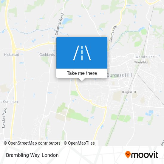 Brambling Way map
