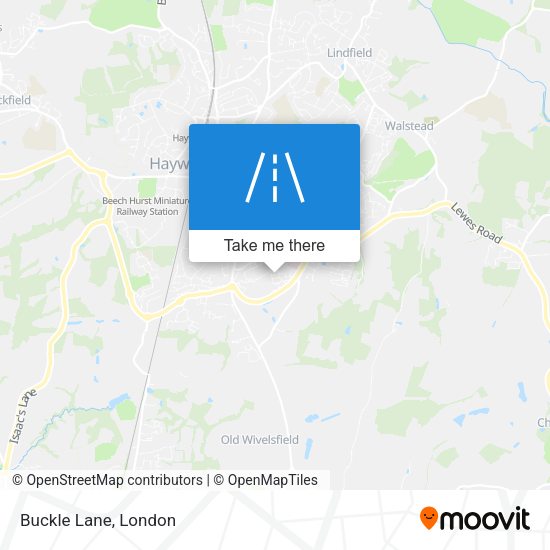 Buckle Lane map