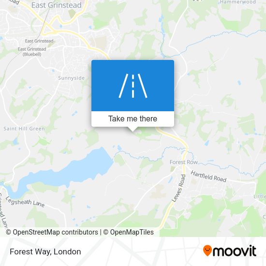 Forest Way map