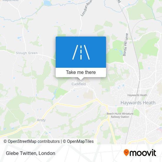 Glebe Twitten map