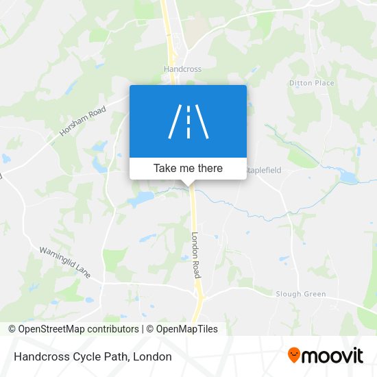 Handcross Cycle Path map