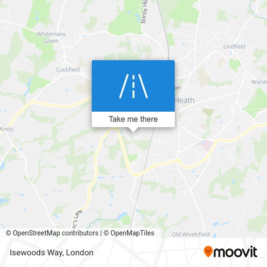 Isewoods Way map