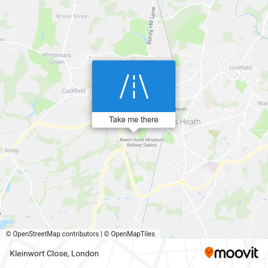 Kleinwort Close map