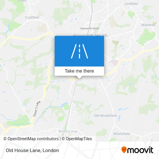 Old House Lane map