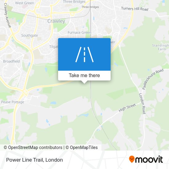 Power Line Trail map
