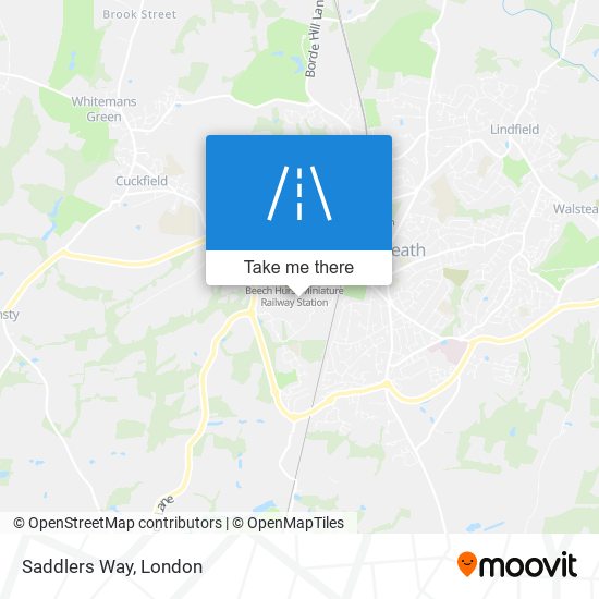 Saddlers Way map