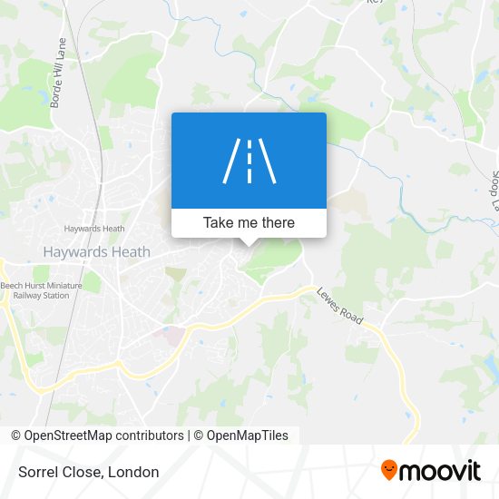 Sorrel Close map