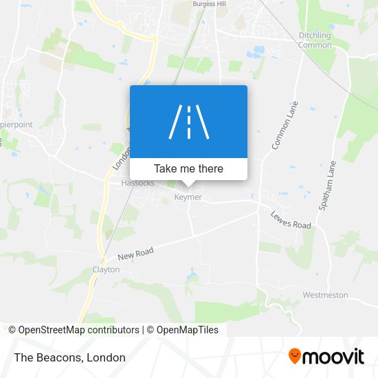 The Beacons map