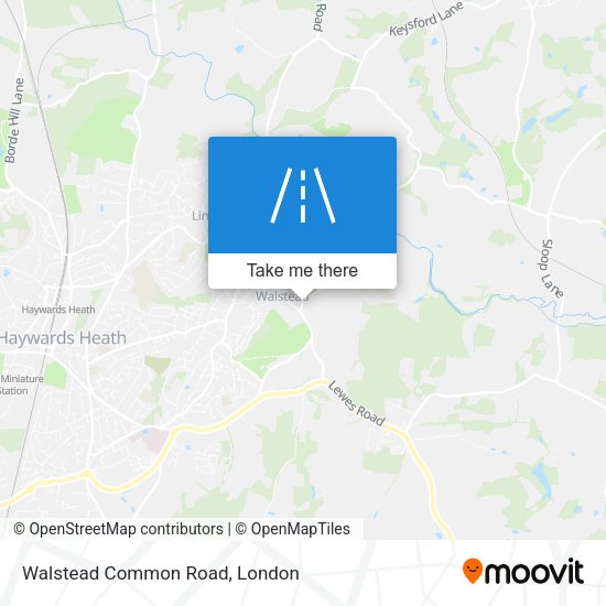 Walstead Common Road map