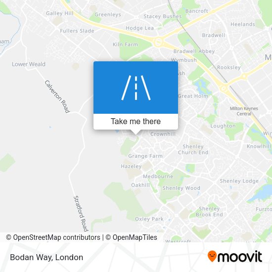 Bodan Way map