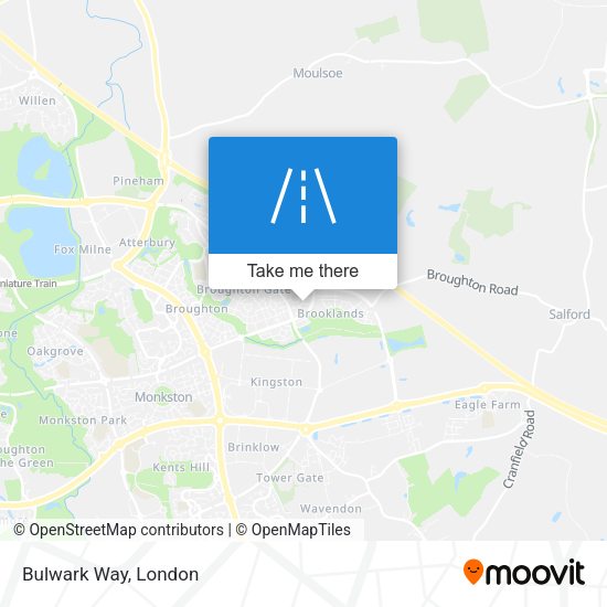 Bulwark Way map