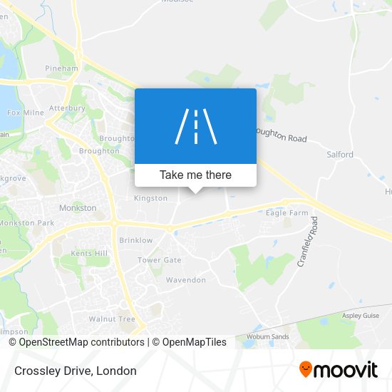 Crossley Drive map