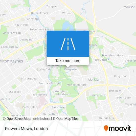 Flowers Mews map