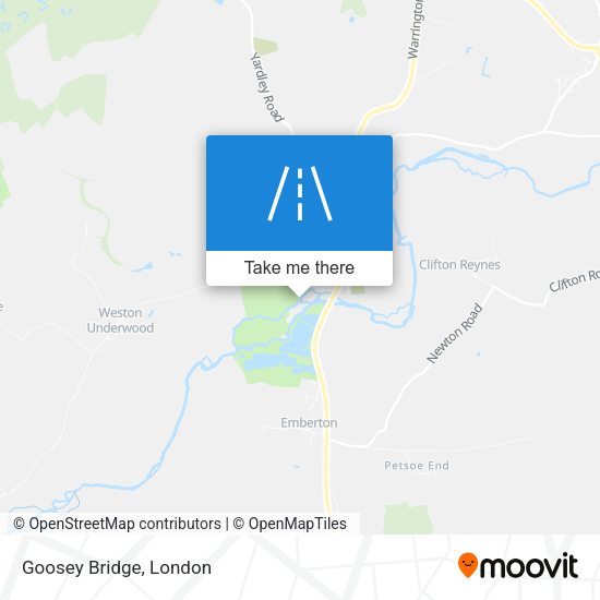 Goosey Bridge map