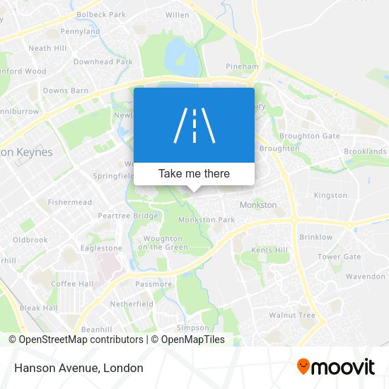 Hanson Avenue map