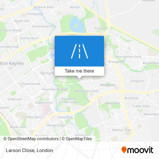 Larson Close map