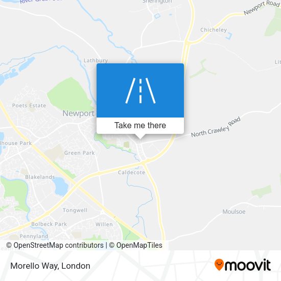 Morello Way map
