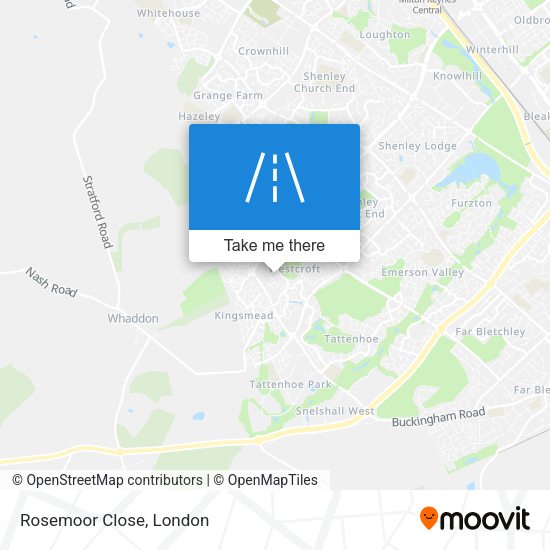 Rosemoor Close map
