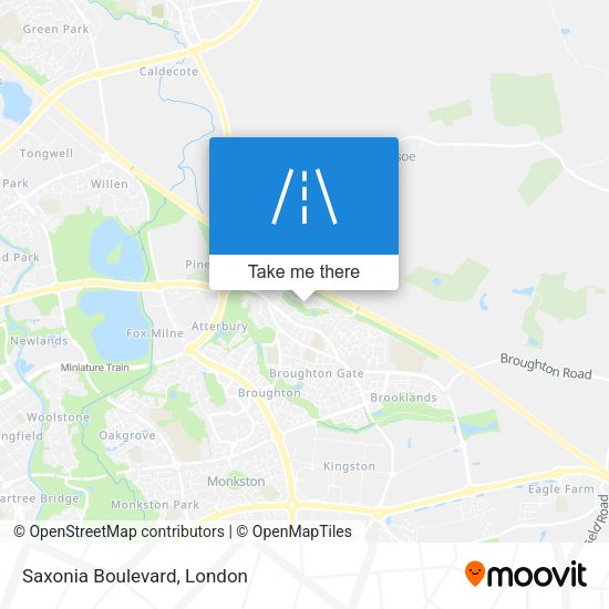 Saxonia Boulevard map