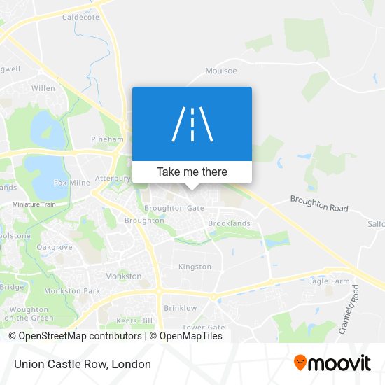 Union Castle Row map