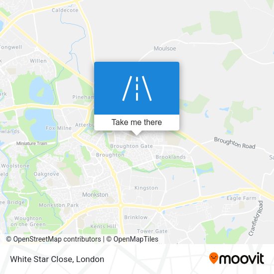 White Star Close map