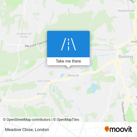 Meadow Close map