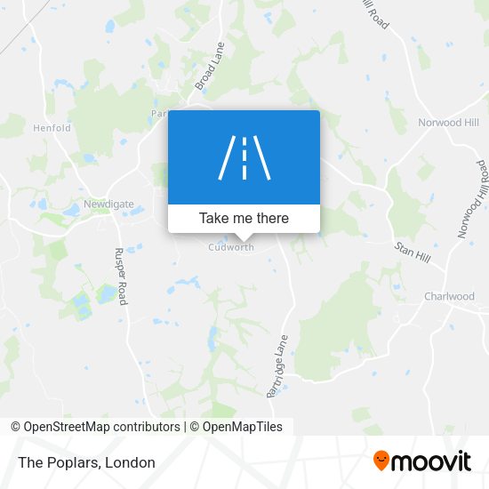 The Poplars map