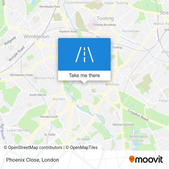 Phoenix Close map