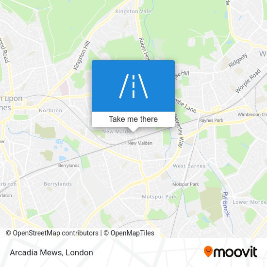 Arcadia Mews map