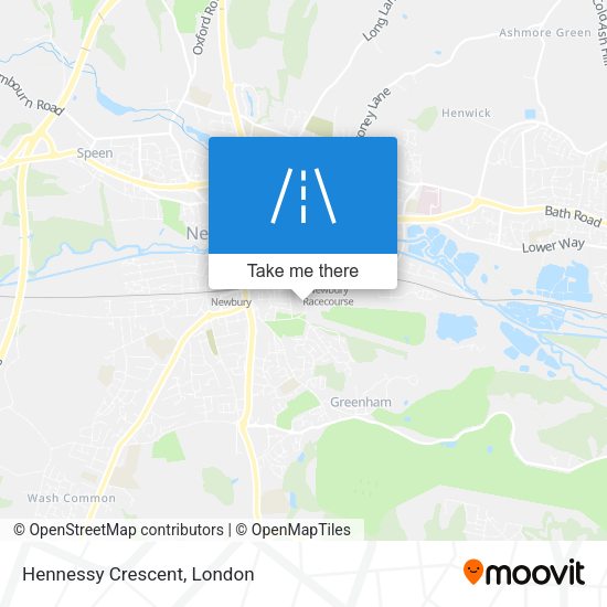 Hennessy Crescent map