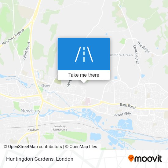 Huntingdon Gardens map