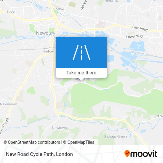 New Road Cycle Path map