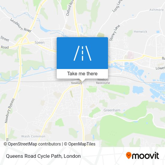 Queens Road Cycle Path map