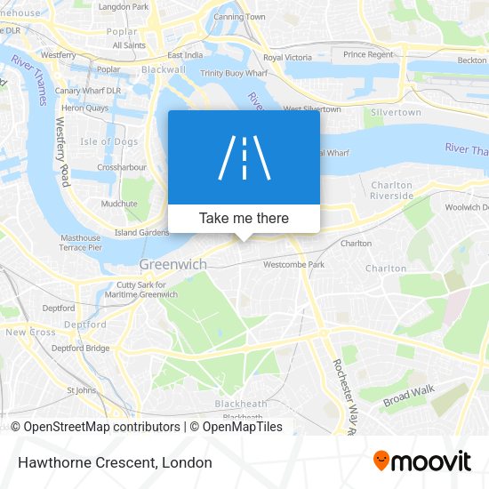 Hawthorne Crescent map