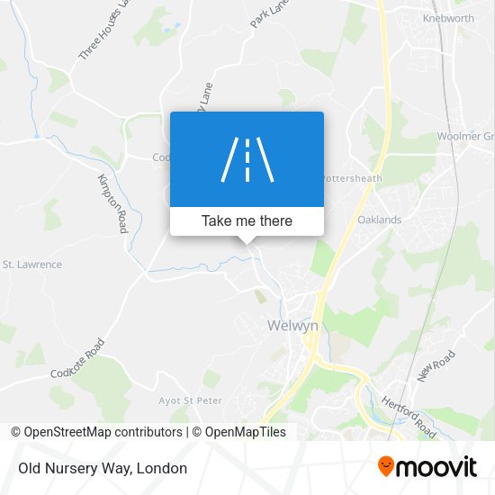 Old Nursery Way map