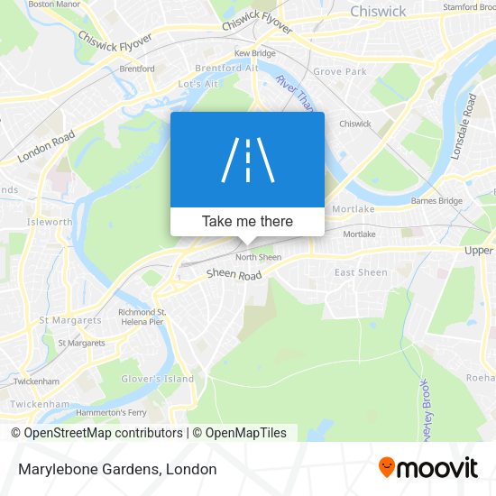 Marylebone Gardens map