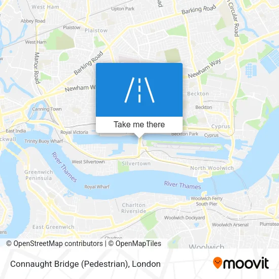 Connaught Bridge (Pedestrian) map