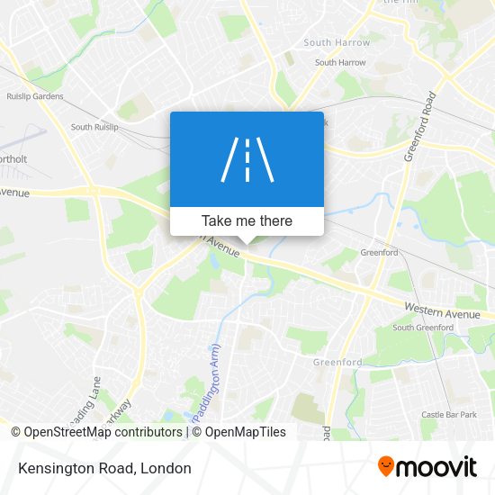 Kensington Road map