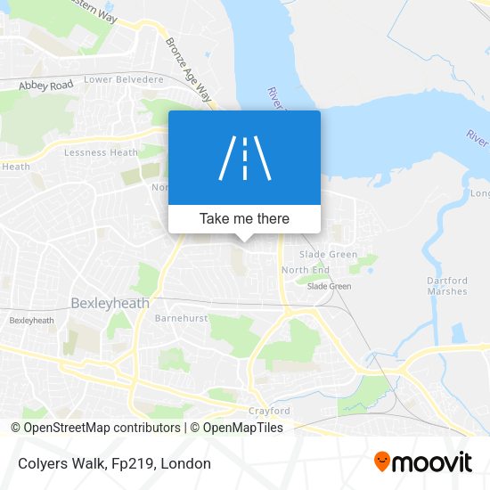 Colyers Walk, Fp219 map