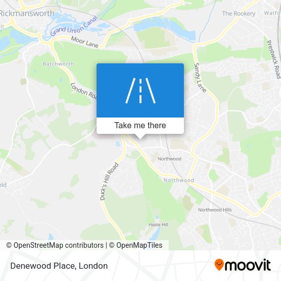 Denewood Place map