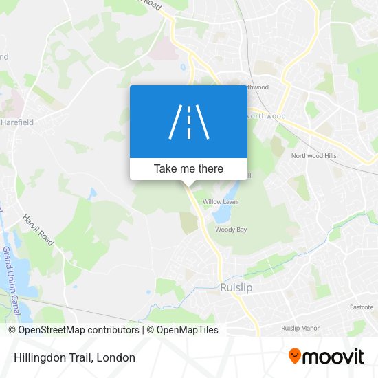 Hillingdon Trail map