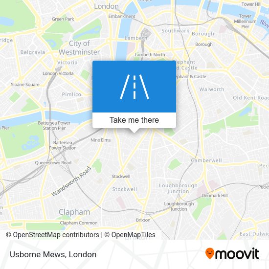 Usborne Mews map