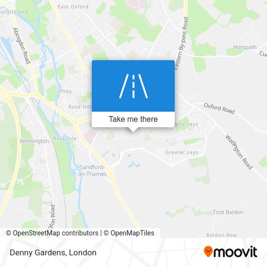 Denny Gardens map