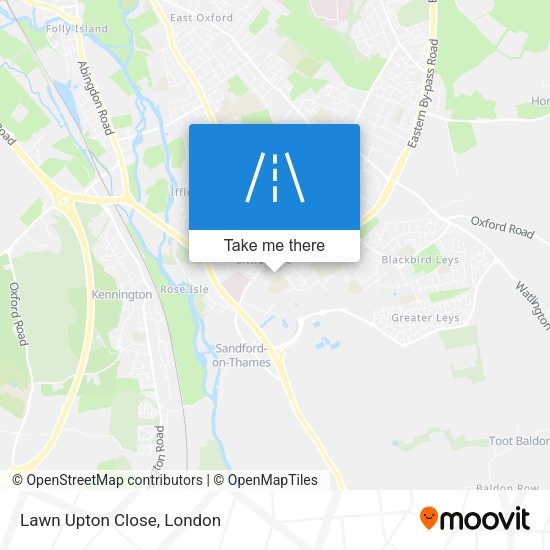 Lawn Upton Close map